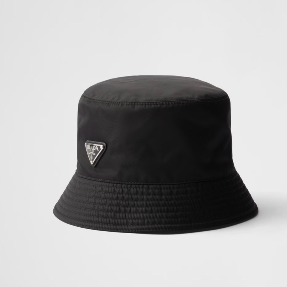Prada Nylon& Denim reversible Black Bucket Hat - Picture 2 of 7